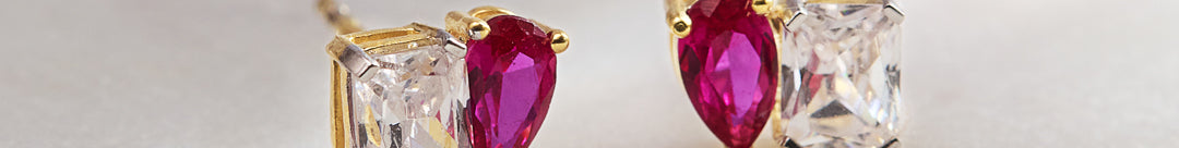 Gem Duo Stud Earrings
