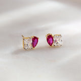 Gem Duo Stud Earrings