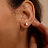 Gem Duo Stud Earrings