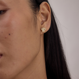 Cat Paw Diamond Studs