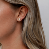 Dog Paw Diamond Studs