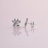 Classic Paw Diamond Studs