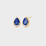 metal: 14K Gold Vermeil | color stone: Blue Sapphire