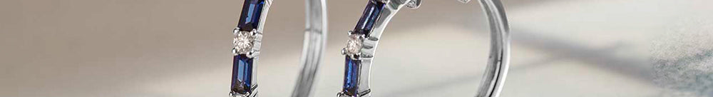 Single Row Station Diamond Hoops, Sterling Silver, 1/3 ct Lab Grown Diamond-1