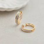 Classic Round Diamond Hoops, 14K Gold Vermeil, 1/2 ct Lab Grown Diamond-6