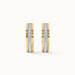 Classic Round Diamond Hoops, 14K Gold Vermeil, 1/2 ct Lab Grown Diamond-7