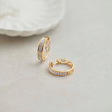 Classic Round Diamond Hoops, 14K Gold Vermeil, 1/2 ct Lab Grown Diamond-1