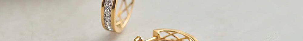 Classic Round Diamond Hoops, 14K Gold Vermeil, 1/2 ct Lab Grown Diamond-1