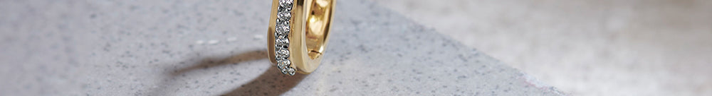 Classic Pear Diamond Hoops, 14K Gold Vermeil, 1/4 ct Lab Grown Diamond-1
