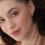 Classic Pear Diamond Hoops, 14K Solid Gold, 1/4 ct Lab Grown Diamond-5
