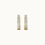 Classic Pear Diamond Hoops, 14K Gold Vermeil, 1/4 ct Lab Grown Diamond-7