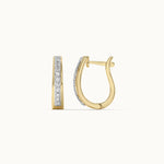 Classic Pear Diamond Hoops, 14K Solid Gold, 1/4 ct Lab Grown Diamond-8