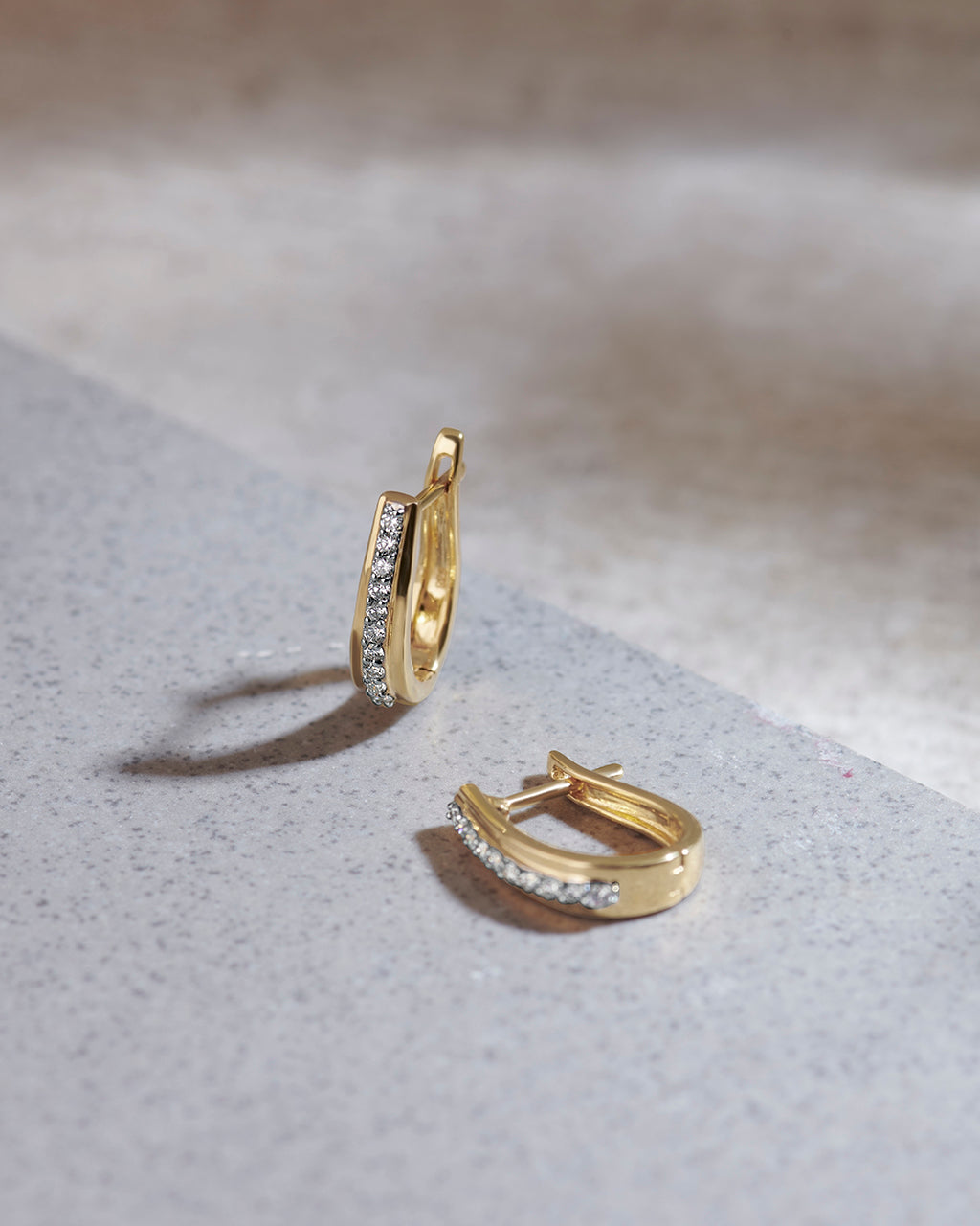 Classic Pear Diamond Hoops, 14K Solid Gold, 1/4 ct Lab Grown Diamond-6