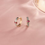 Candy Cera Mini Hoops, 14K Solid Gold-5