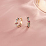 Candy Cera Mini Hoops, 14K Solid Gold-5