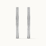 Classic Oval Large Diamond Hoops, 14K Solid Gold, 1/2 ct Lab Grown Diamond-8