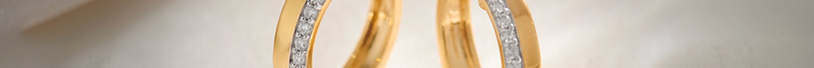 Two Band Diamond Hoops, 14K Solid Gold, 1/4 ct Lab Grown Diamond-1