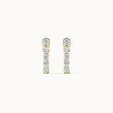 Classic Journey Diamond Hoops, 14K Gold Vermeil, 1/2 ct Lab Grown Diamond-7