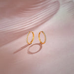 Classic Diamond Hoops, 14K Gold Vermeil, 1/4 ct Lab Grown Diamond-1