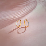 Classic Diamond Hoops, 14K Solid Gold, 1/4 ct Lab Grown Diamond-1
