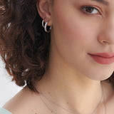 Classic Diamond Hoops, 14K Gold Vermeil, 1/4 ct Lab Grown Diamond-3