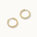 Classic Diamond Hoops, 14K Solid Gold, 1/4 ct Lab Grown Diamond-6