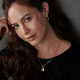 Medium Pear Hoops, 14K Gold Vermeil, 1/3 ct Lab Grown Diamond-4