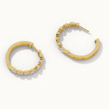 Medium Pear Hoops, 14K Gold Vermeil, 1/3 ct Lab Grown Diamond-7