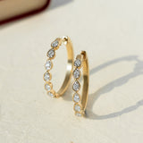 Medium Pear Hoops