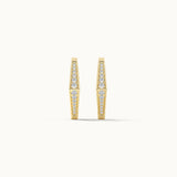 Cera Kite Hoops, 14K Solid Gold, 1/4 ct Lab Grown Diamond-7