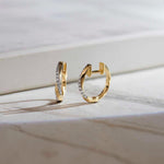 Entwine Diamond Hoops, 14K Gold Vermeil, 1/5 ct Lab Grown Diamond-6