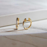 Entwine Diamond Hoops, 14K Gold Vermeil, 1/5 ct Lab Grown Diamond-6