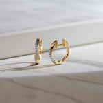 Entwine Diamond Hoops, 14K Solid Gold, 1/5 ct Lab Grown Diamond-6