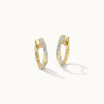 Entwine Diamond Hoops, 14K Gold Vermeil, 1/5 ct Lab Grown Diamond-3