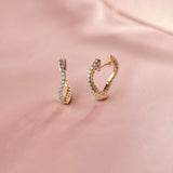 Molten Ovate Diamond Hoops, 14K Gold Vermeil, 1/5 ct Lab Grown Diamond-1