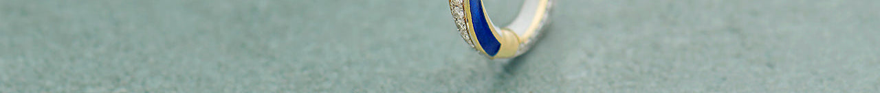 Twisted Blue Cera Diamond Hoops, 14K Gold Vermeil, 1/2 ct Lab Grown Diamond-1
