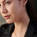 Criss Cross Diamond Hoops, 14K Gold Vermeil, 1/6 ct Lab Grown Diamond-5
