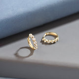 Bezel-Set Diamond Hoops, 14K Solid Gold, 1/6 ct Lab Grown Diamond-1