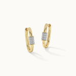 Twirl Diamond Hoops, 14K Gold Vermeil, 1/5 ct Lab Grown Diamond-3