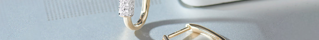 Twirl Diamond Hoops, 14K Gold Vermeil, 1/5 ct Lab Grown Diamond-1