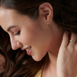 Trio Small Diamond Hoops, 14K Gold Vermeil, 1/10 ct Lab Grown Diamond-5