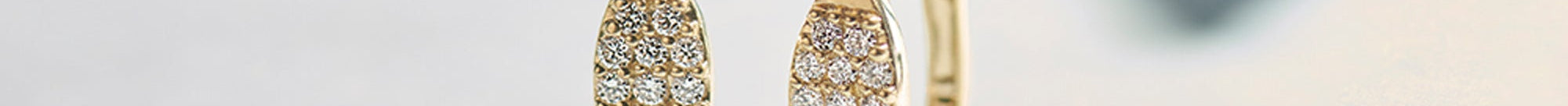 Petal Diamond Hoops, 14K Solid Gold, 1/3 ct Lab Grown Diamond-1