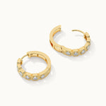 Boxed Diamond Hoops, 14K Gold Vermeil, 1 ct Lab Grown Diamond-8
