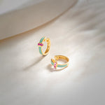 Candy Cera Mini Hoops, 14K Solid Gold-1