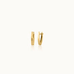 Gold V Hoops, 10K Solid Gold-3