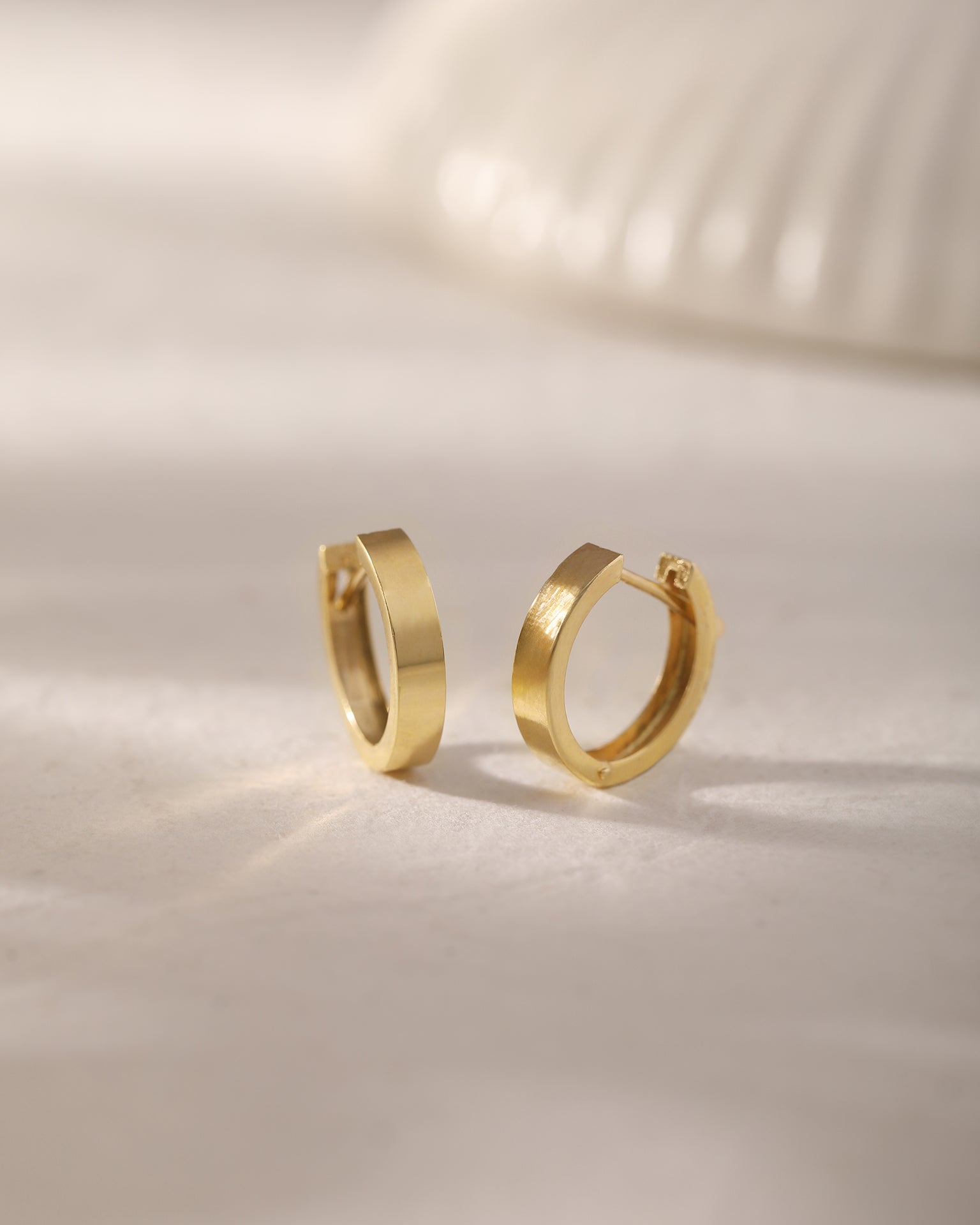 Gold Mini Hoops, 10K Solid Gold-5