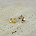 Gold Cuff Hoops, 10K Solid Gold-4