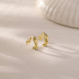 Gold Entwine Hoops, 10K Solid Gold-1