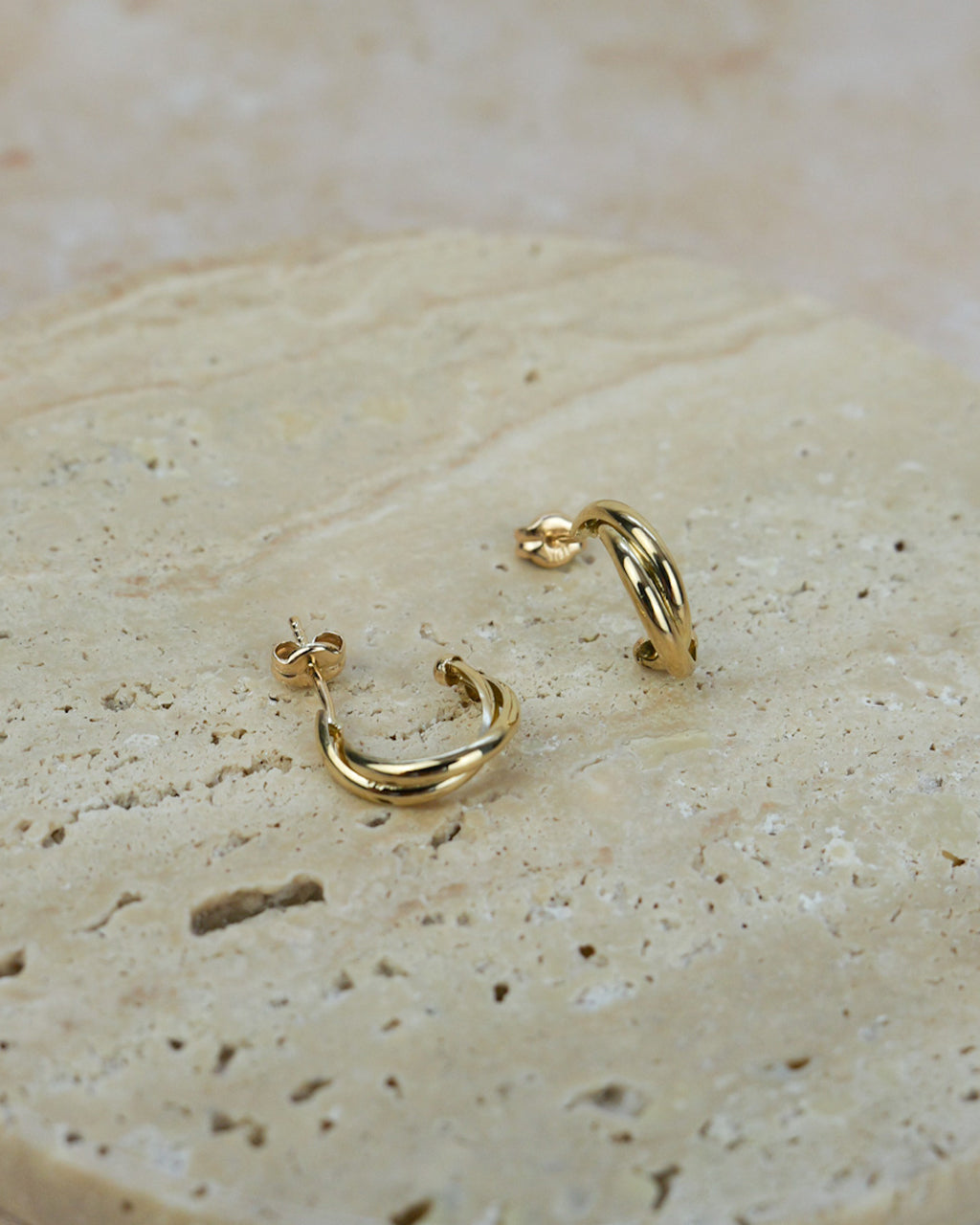 Gold Entwine Hoops