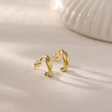 Gold Entwine Hoops, 10K Solid Gold-4